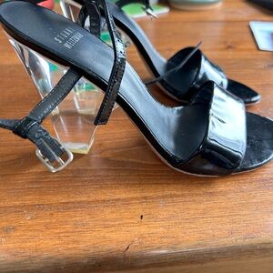 Fantastic Stuart Weitzman show with clear heel